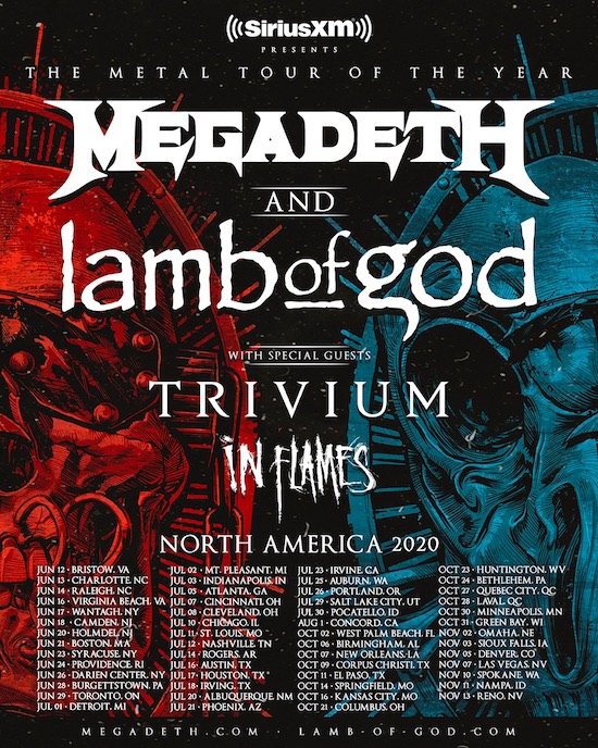 Megadeth 2020 Tour